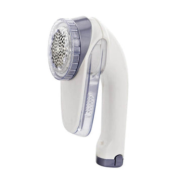 AquaPur Lint Remover, Battery Operated Fabric Shaver / Lint Catcher with Large Shaving Head Removable Bin & Stainless Steel Blade - Imported from UK